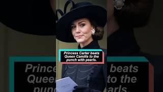 Princess Kate beats Queen Camilla to the punch with pearls. #princesskate #queencamilla #foryou