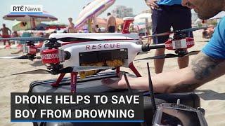 Drone helps rescue young boy from drowning