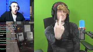 kreekcraft did the middle finger 