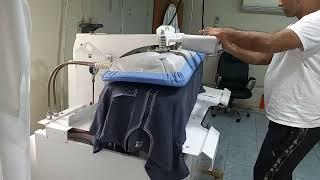 Steam ironing press-how to use steam press Laundry