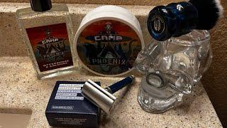 Camp Phoenix 2024 Soap & Aftershave, Battle Brothers Blade, EJ 3one6 & Wolf Whiskers Brush.