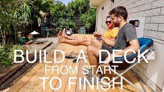 How to Build a Deck START TO FINISH