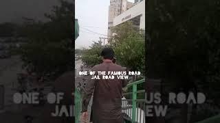 Famous Jail Road View /Flyover/ Beautiful evening after Rain Lahore Traffic Crowd Lahore street view