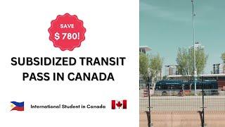 Discounted Transit Pass in Edmonton | Pinoy International Student