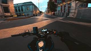 Cruising Around London Until The Sun Sets.  | YAMAHA MT-09 SP + AKRAPOVIC [4K]