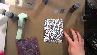 Layered Stamping with Distress Paint by Britta Swiderski