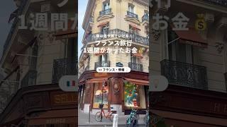 フランス旅行リアルにかかったお金#newt #newtで海外旅行 #フランス #フランス旅行 #ヨーロッパ #ヨーロッパ旅行 #旅行 #海外旅行 #女子旅 #金額