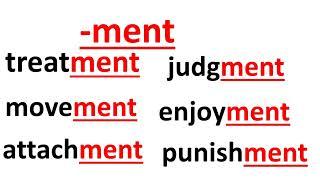 Ment Suffix in English – Meaning, words with Suffix ‘Ment