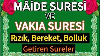 MÂİDE SURESİ VE VAKIA SURESİ️Rızık, Bereket, Bolluk Getiren Sureler