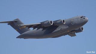 PRIME99 USAF C-17A Globemaster III Takes Off From Phoenix Sky Harbor International Airport KPHX/PHX