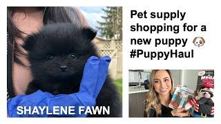 Pet supply shopping for a new puppy #PuppyHaul