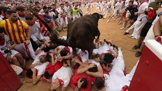 WATCH: A swift run, the fourth bull run of San Fermin 2024