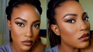 THE ONLY 10 MAKEUP PRODUCTS YOU NEED|| DETAILED MAKEUP TUTORIAL FOR BEGINNERS #woc #darkskin