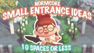 NORMCORE SMALL ENTRANCE IDEAS  10 SPACES OR LESS CHALLENGE | Animal Crossing New Horizons