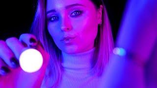 ASMR | TRACING your face with LIGHTS and UNINTELLIGIBLE whispers