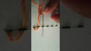 Laced Running Stitch #youtubeshorts