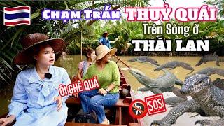 Hốt Hoảng khi MẸ Ổ, a DUY NISA và SONG HỶ thấy THUỶ QUÁI trên sông tại khu du lịch SURAT THANI #795