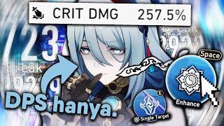 I gave Hanya 257% Crit Damage and she became a hunt character.