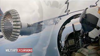 Incredible Harrier Jet's Intense Mid-Air Refuel with German Tanker