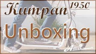 Kumpan 1950 Street, UNBOXING, Old School, Review, Cityroller, Stehroller, Escooter (Deu, Ger)