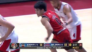 RK Ilagan CATCHES FIRE FOR BLACKWATER vs. Barangay Ginebra | PBA Season 49 Philippine Cup
