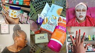 VLOG: BIRTHDAY PREP |HAIR |NAILS| FACIALS|PEDICURE | mini vlog