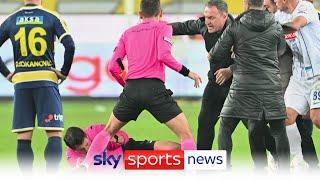 Reaction to the Ankaragucu chairman punching a referee in the Turkish top-flight