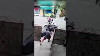 when robbing a motorcycle goes TERRIBLY wrong…