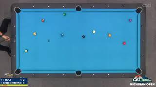 10-BALL ▸ 2021 CSI Michigan Open  ▸F. Sanchez Ruiz vs D. Schneider