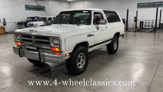 SOLD!!!!   1990 DODGE RAMCHARGER FROM ARIZONA.  RUST FREE SURVIVOR!!