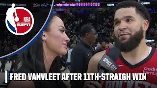 'WE'RE JUST NOT QUITTING'  - Fred VanVleet after Rockets win 11th-straight game | NBA on ESPN