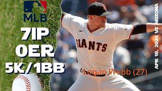 Logan Webb, April 18, 2024 | MLB highlights