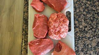 Instead of buying top sirloin steaks, I break down the whole thing for half the price