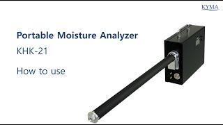 Portable moisture analyzer KHK-21