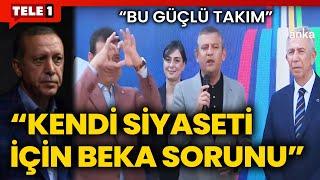 Özgür Özel bir yanına İmamoğlu'nu bir yanına Yavaş'ı aldı Erdoğan'a gönderme yaptı!