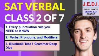 J.E.D.I. Training VERBAL for DIGITAL SAT - Day 2 of 7 (Grammar Rules and Comma Rules)