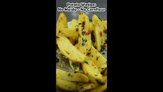 No Maida No Cornflour No Oven Wedges Potato Wedges - Healthy Snacks for Kids