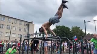 World Cup 2018 stage in Pskov Russia Yashka Voronov - Workout