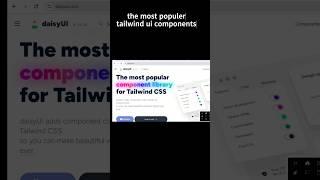 Popular ui components| bootstrap | tailwind css #coding #shorts #frontenddevelopment