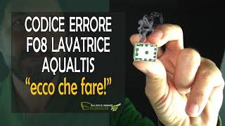 Errore f08 lavatrice Aqualtis: come si aggiusta