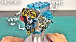 TWIN Cylinder 4 Stroke 8.6cc TEST -  Dyno/ MAX rpm/ Road test!