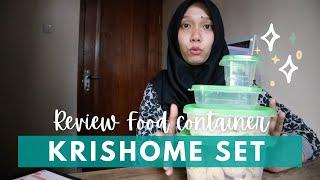 REVIEW FOOD CONTAINER KRISHOME SET | Review BuMir