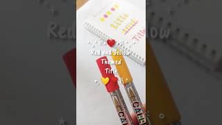 Red and Yellow Themed titles #shorts #youtubeshorts #ytshorts #diy #art