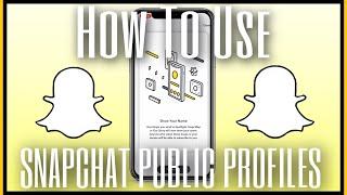 How To Set Up A Public Profile On Snapchat | Snapchat Spotlight