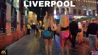 Liverpool England UK Nightlife Walk