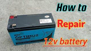 How to Repair 12 volt Battery || 12v battery || 100% working