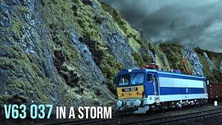 V63 037 in a storm in 037 sec