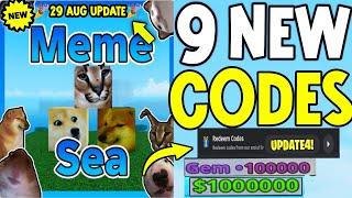 NEW CODE!! MEME SEA ROBLOX CODES JULY 2024 - MEME SEA CODES CODES MEME SEA