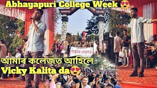 Abhayapuri College Week 2022, @VickyKalitaOfficial da is at Abhayapuri College @tusharsvlog1813