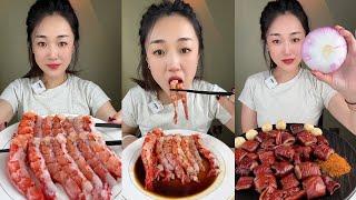 【大琳琳】MUKBANG：Sashimi shrimp+Grilled sausages#seafood#sashimi#delicacy#Asmr